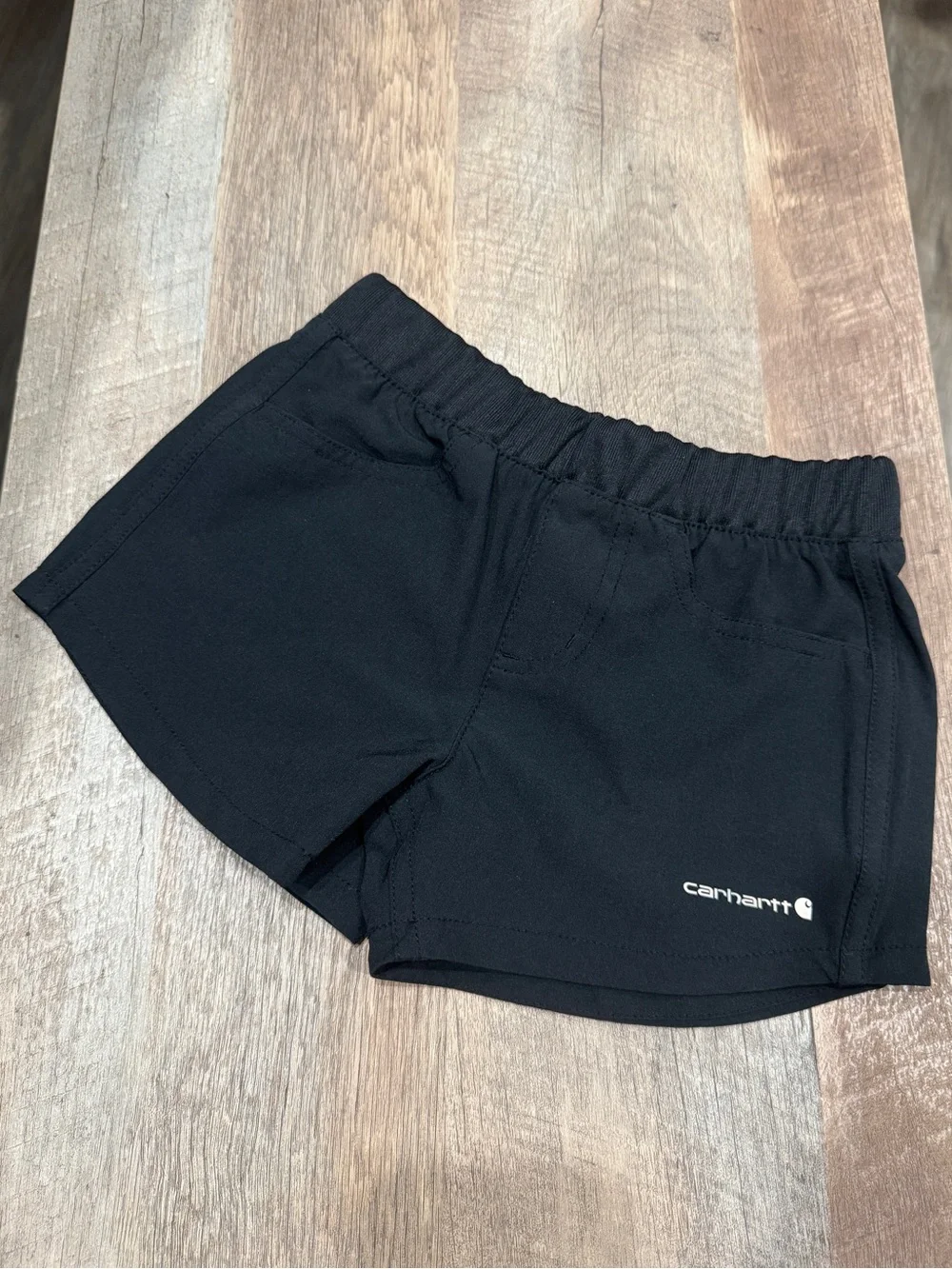 Carhartt Girls Black Shorts CH9298 - Rugged Flex Ripstop Short